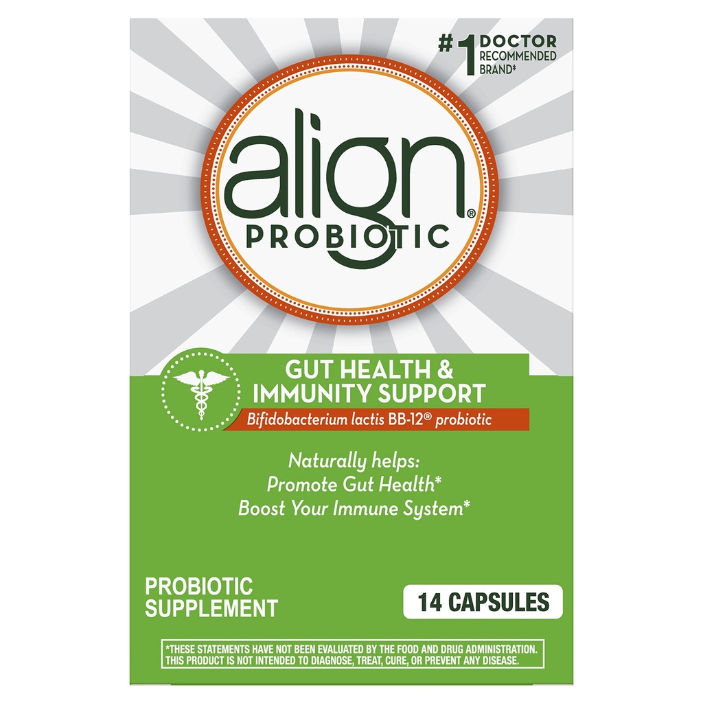 Align Gut Health & Immunity Probiotic, soutien digestif quotidien pour les femmes et les hommes, aide à soutenir la santé immunitaire et digestif, 14 capsules