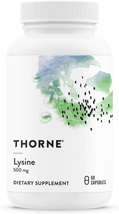 THORNE - Lysine - Acides aminés essentiels pour la santé de la peau, la production d'énergie et la fonction immunitaire* - 500 mg - 60 portions