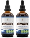Secrets de l'extrait liquide sans alcool de la tribu Cilantro, supplément de teinture de feuille séchée de Cilantro (2x4 FL OZ)