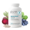 Pure Therapro Rx Methylated Multivitamin for Men and Women | Made in USA | Methyl Multi Without Iron Methyl B12 & Methylfolate | 240 Capsules, 4-Month Supply