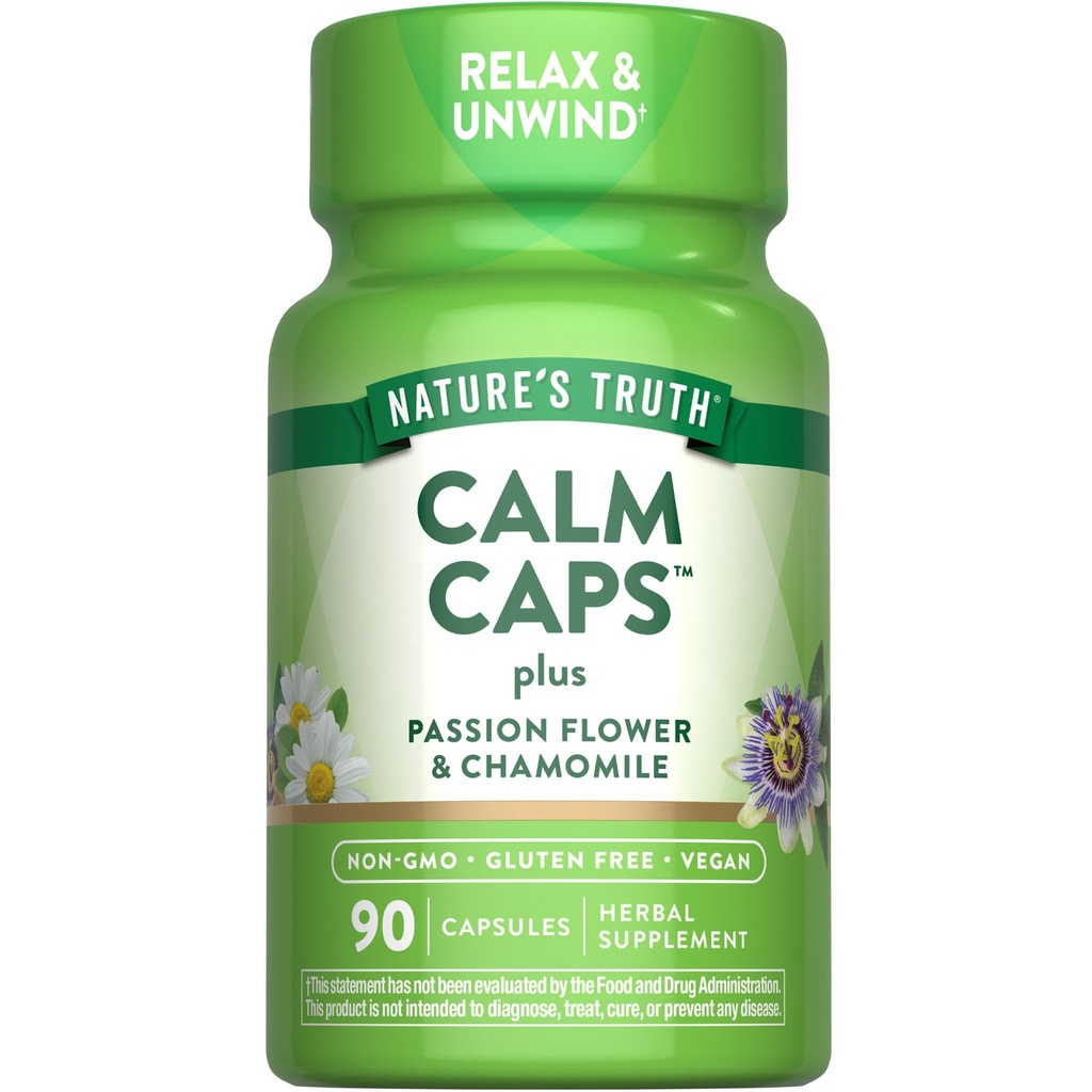 La vérité de la nature Caps calmes 90 Capsules avec la fleur de la passion et de la camomille