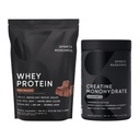 Sports Research® Creatine Monohydrate (1,1 LBS) et la protéine hollandaise Whey Chocolate (5,42 LBS), le duo dynamique pour la musculation maigre, l'amélioration des performances et la récupération de la force et de l'entraînement