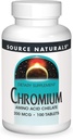 Source Naturals, Inc. Chélate de chrome 200mcg 100 Comprimé