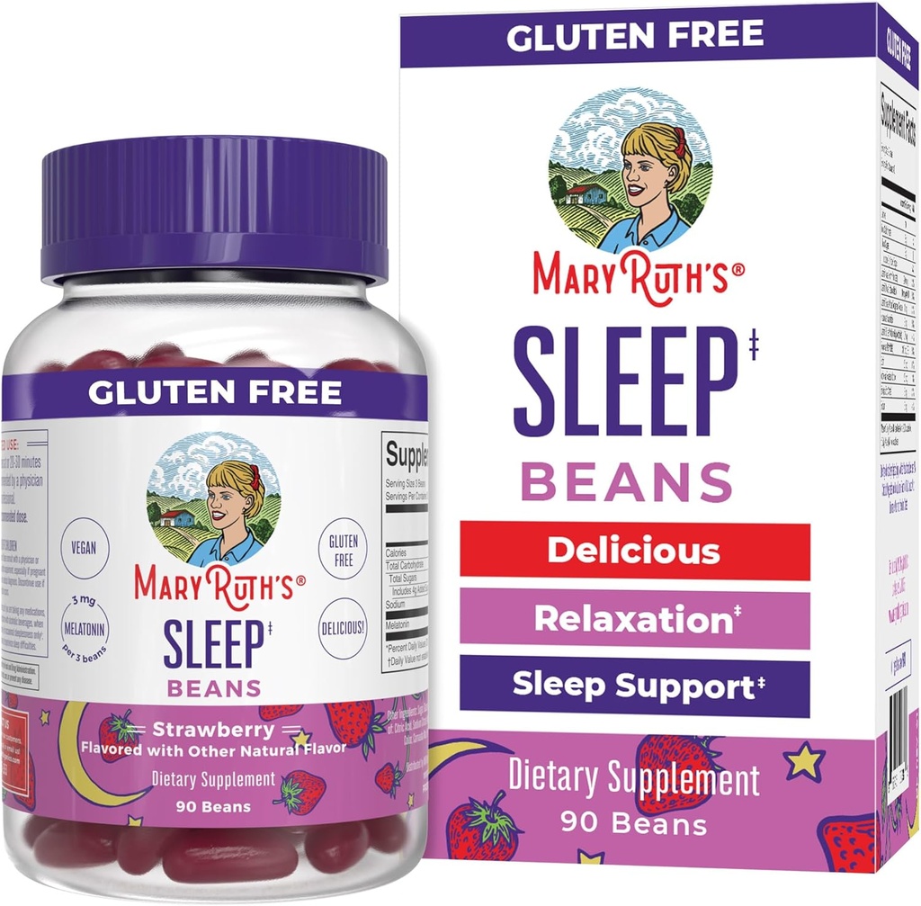 MaryRuth Organics Melatonin Vita-Beans pour les adultes.