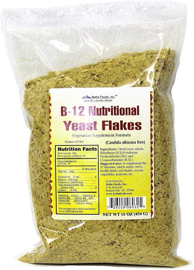 B-12 Flakes de levures nutritionnelles (Supplément végétarien)