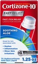 Cortizone-10 Maximum Strength Soothing Aloe Itch Relief No Mess Applicator, 1% Hydrocortisone, Fast-Acting, Anti-Itch Liquid for Bug Bites, Rash, Eczema, Psoriasis, Poison Ivy, Oak & Sumac, 1.25 fl oz