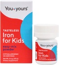Tasteless Iron for Kids + Toddlers- 4-Month Supply- No Sweeteners, Flavors or Preservatives. Add to Beverages or Food. Pure, Flavorless Children's Iron Supplement.