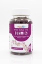 Gommies de vitamine de peau et d'ongle avec vitamine C et E de biotine -Ingrédients sans gluten et sans OGM -60 Compte