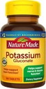 Nature Made Potassium Gluconate 550mg, 100 Tablets (Pack of 5)