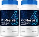 NutraRize (2 Pack) ProNerve6 Neuropathie, ProNerve 6 Supplément de support Nerve, Pro Nerve 6 Capsules, ProNerve6 Pastillas Reviews (120 Capsules)