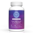 Encapsulation Magnésium (Glycinate) 120 mg - Supplément pour soutenir le soulagement du stress, le sommeil, la santé cardiaque, les nerfs, les muscles et le métabolisme* - Glycinate de magnésium hautement absorbant - 90 capsules