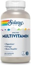 SOLARAY Spectro Multivitamine sans fer - Multivitamine avec/Calcium, Magnésium, Verts énergisants, Enzymes digestifs - Digestion, Énergie cellulaire, Santé des os, Soutien immunitaire, 41 portions, 250 capsules