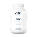 Nutriments vitaux NAC 600mg. N-acétyl Cysteine.