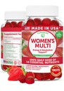 Lunakai USA Gommies multivitamines faites de femmes - Dose quotidienne délicieuse avec 16 vitamines multiples pour les femmes - Soutien énergétique et immunitaire, non-OGM, 60 Ct