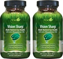 Irwin Naturals Vision Sharp Multi-Nutrient Eye Health - 42 Liquid Soft-Gels, Pack of 2 - with Lutein, Bilberry & Omega-3s - 42 Total Servings