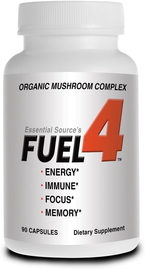 Complexe de champignons organiques, Suppléments Cerveau pour mémoire et focus, Supplément de soutien Cerveau Nootropiques - Immune Booster, Supplément Focus, Turkey Tail Mushroom Capsules, Reishi Mushroom Capsules, FUEL4