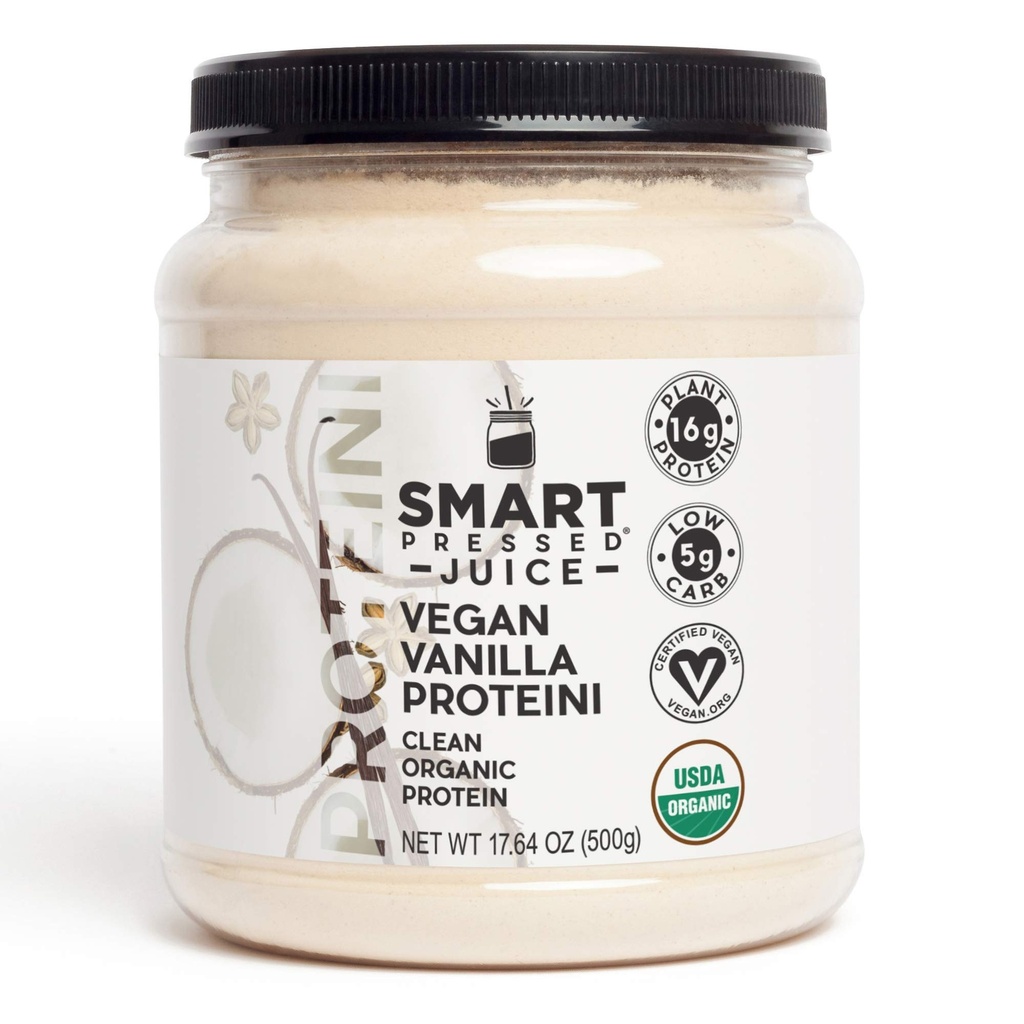 SMART Jus pressé Végétalien Vanille Protéines Protéines à base de plantes Premium Poudre de protéines biologiques pur Lean Secouer Protéines Détox Meilleur Smoothie Pas de Fillers