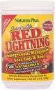 NaturesPlus Source de vie Red Lightning Energy Drink Poudre - .5 lbs - Mélange de saveur de baie - Natural Energy Boost - avec des aliments entiers, des antioxydants et des superaliments rouges - sans gluten - 38 portions
