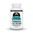 Source Naturals Complexe de la glucosamine Chondroïtine avec Msm - 120 comprimés