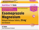 SantéCareAisle Esomeprazole Magnésium Comprimés de libération retardée, 20mg - 42 Compte - Réducteur d'acide, fournit un soulagement des brûlures d'estomac