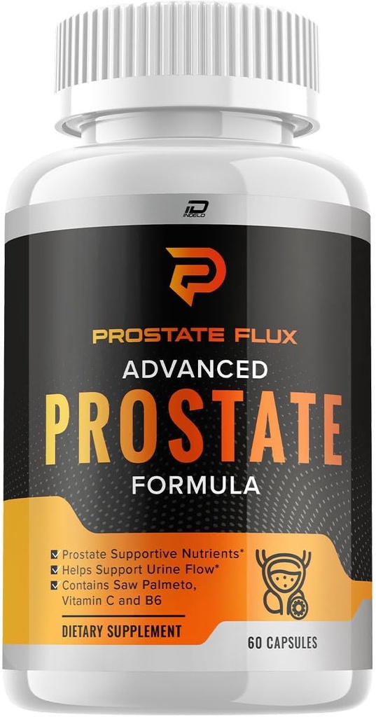 ProstateFlux Advanced Formula Capsules, ProstateFlux Wellness Formula, Complete Support of Normal Bladder and Functions, Prostate Flux Reviews (60 Capsules)