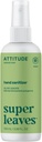 ATTITUDE Spray d'assainissement des mains, EWG vérifié, tue Germs & Bactérie, végétalien et à base de plantes, sans danger pour les adultes et les enfants, feuilles d'olive Scent, 3,38 Fl Oz (Bouteille de pulvérisation)