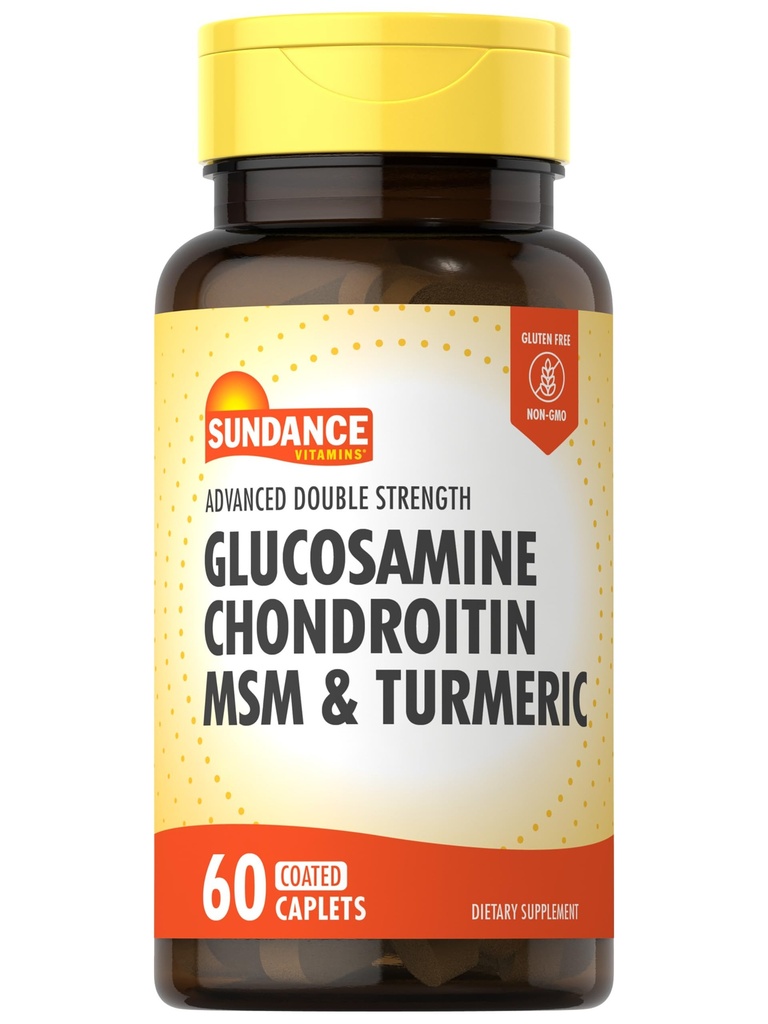 Sundance Glucosamine Chondroitine MSM et Turmeric 60 Caplets
