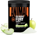 Poudre de pré-entraînement pour les animaux - pomme verte, 350mg caféine, BCAA Acides aminés, 2g Beta Alanine, Citrulline & Tyrosine, Énergie, Focus, Force, Endurance, Pré-entraînement pour les hommes et les femmes, 20 portions