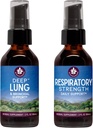 WishJarden Herbs Healthy Breathing Bundle - Deep Lung Bronchial Support Lung Cleanse & Detox + Respirant Tonic Supports Long-term Lung Resilience and Better Lung Efficiency, 2oz Bundle