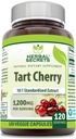 Herbal Secrets Tart Cherry 10:1 Supplément d'extrait normalisé $ 1200 Mg par portion $ 120 Capsules de légumes $ Non-GMO $ Sans gluten $ Fabriqué aux États-Unis (1 Pack, 120 Compte)