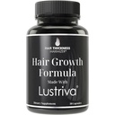 Supplément de croissance des cheveux Lustriva - cliniquement prouvé dans une étude double-blind pour la croissance des cheveux et de la peau. pour les femmes et les hommes.