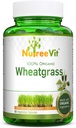 NutreeVit Pure Bio Wheatgrass Superfood Poudre 500 mg (320 Capsules)