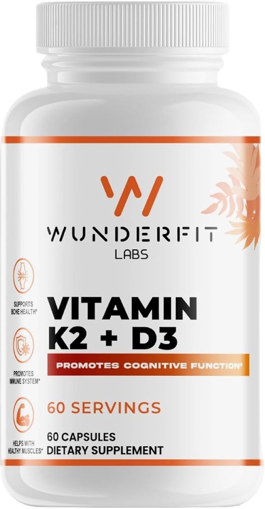 Vitamin K2 + D3, Capsules, 60 Servings
