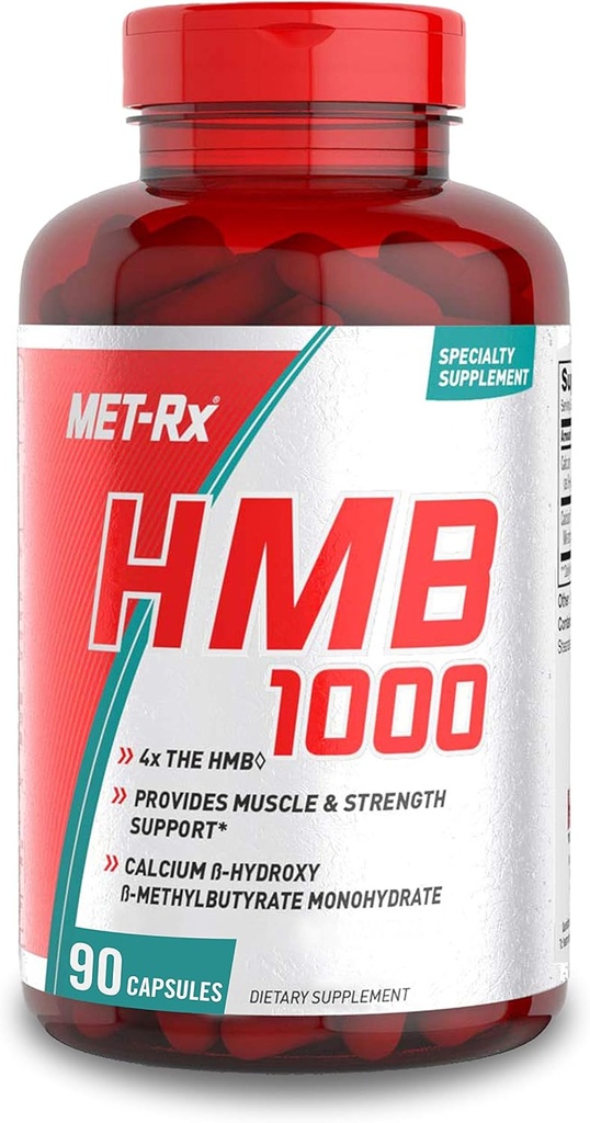 MET-Rx HMB 1000 Capsules de complément alimentaire, 90 Compte