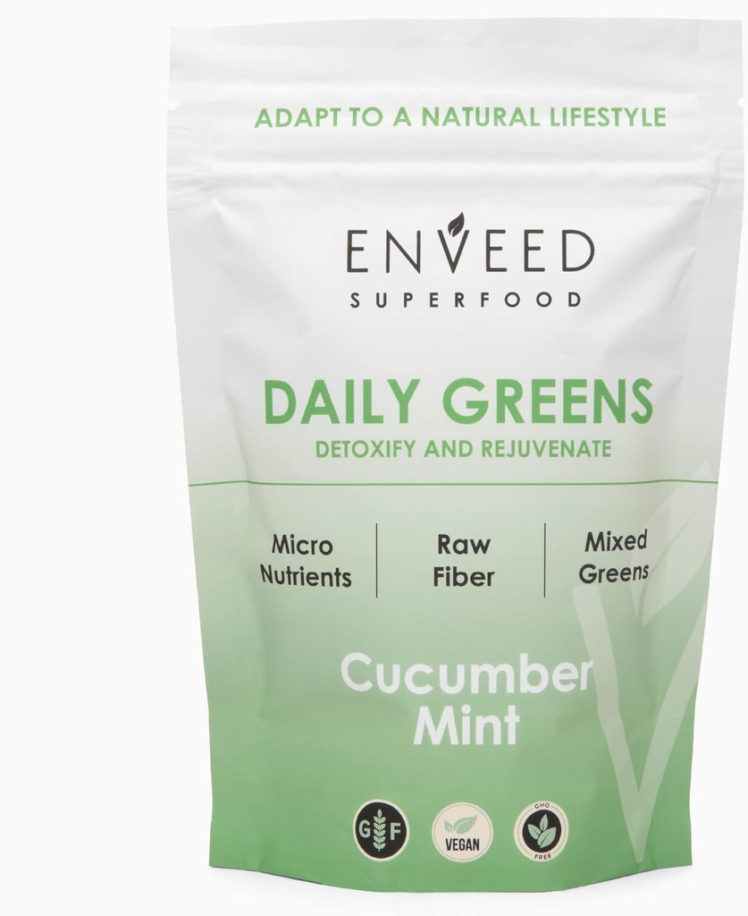 Superfood Wild Greens (en anglais seulement) Poudre biologique — Spiruline, Chlorella, Ashwagandha, Maca Root & Reishi Mushroom (en anglais seulement)