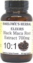 Barlowe's Herbal Elixirs Black Maca.Extrait de racine de maca péruvienne 700 mg par capsule 60 Capsules de légumes (Vegan, Kosher, Halal)