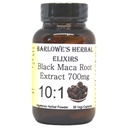 Barlowe's Herbal Elixirs Black Maca.Extrait de racine de maca péruvienne 700 mg par capsule 60 Capsules de légumes (Vegan, Kosher, Halal)