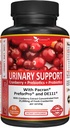 Potent Garden Urinary Support Womens Probiotic for Urinary Tract Health for Women, Cranberry Capsules with 5 Billion CFUs Cranberry Extract, Prebiotics and Probiotics for Women, 60 Caps, 30 Servings