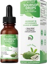 Soursop Graviola Liquid Drops with Sea Moss & Elderberry for Cell Support, Immunity, Liver Health, and Sleep Aid - Organic, Sugar/Gluten Free, Natural Flavor, 2 Fl Oz