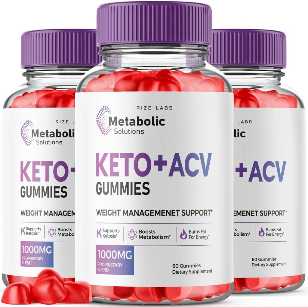 les laboratoires de taille (paquet de 3 solutions métaboliques Keto+ACV Gummies pour la perte de poids avancée, Supplément de formule avancée, Commentaires (180 Gummies)