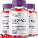 les laboratoires de taille (paquet de 3 solutions métaboliques Keto+ACV Gummies pour la perte de poids avancée, Supplément de formule avancée, Commentaires (180 Gummies)