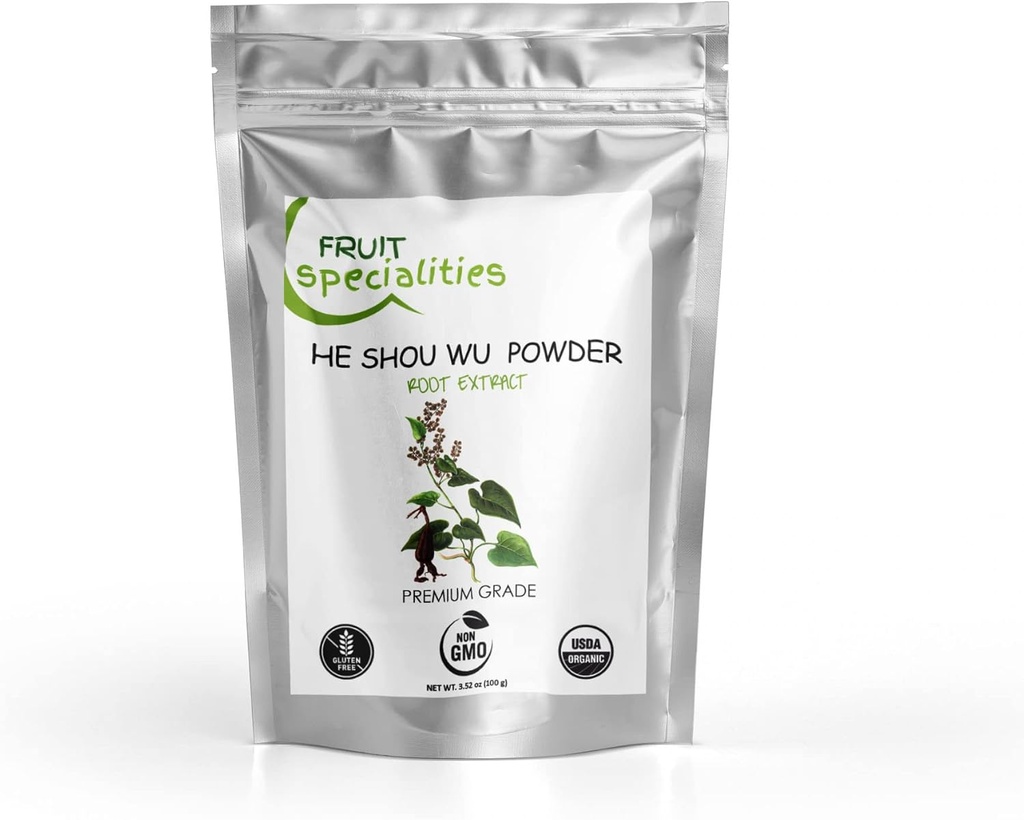 Organic He Shou Wu, Pure Fo-Ti Root Powder (3.52 oz)