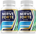 (2 Pack) Nerve Forte Pills, Nerve Forte Capsules Advanced Strength Formula for Overall Wellness Support, Nerve Forte Reviews, Nerveforte Maximum Performance Vitamin Supplement Support (120 Capsules)