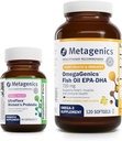 Groupe Métagénique - UltraFlora Femmes et OmegaGenics EPA-DHA 720-30 Compte de UltraFlora Femmes pour la santé vaginale - 120 Softgels de EPA-DHA 720 pour la santé cardiaque, musculo-squelettique, immunitaire