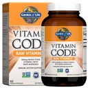 Code Vitamine de jardin de vie Vitamine brute C - 60 Capsules, 500 mg d'aliments entiers Vitamine C Capsules + Mélange de fruits et légumes et probiotiques, suppléments pour adultes, végétalien, sans gluten
