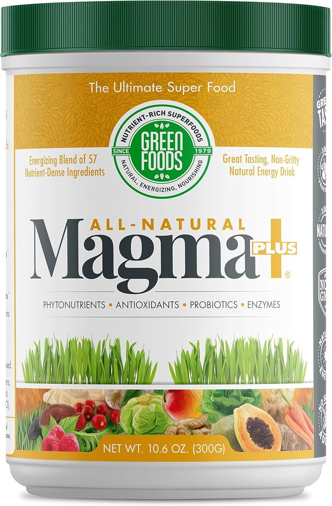 Aliments verts Magma Plus Poudre 10.6 Onces