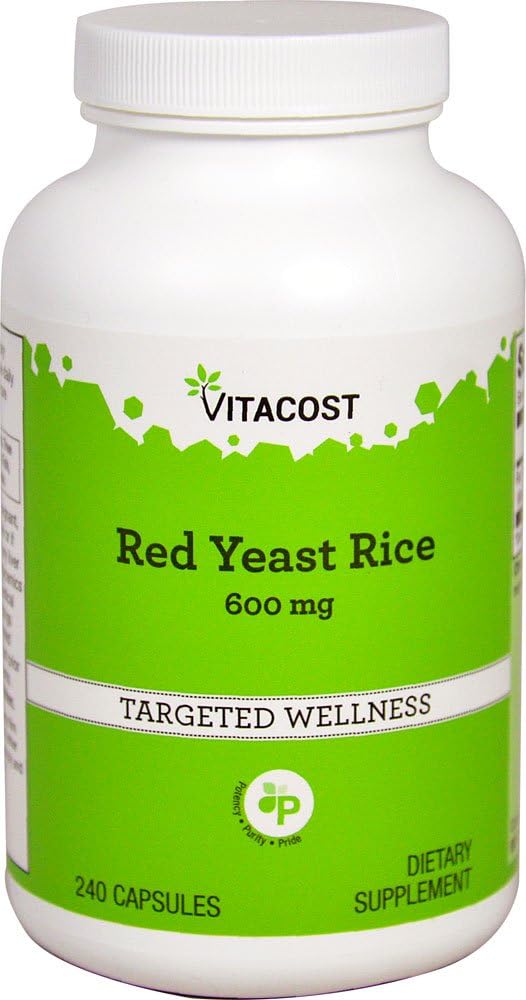 Vitacost Red Yeast Rice - 600 mg - 240 Capsules