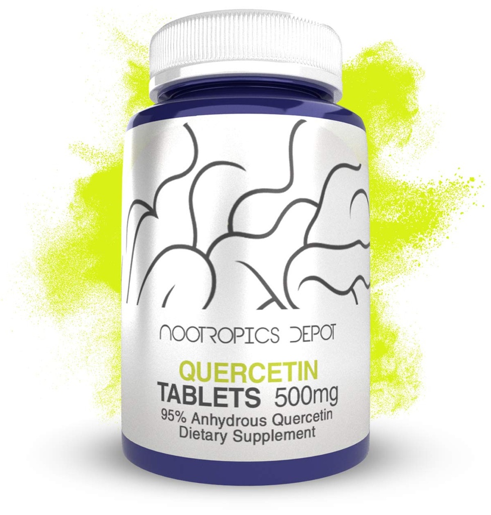 Nootropics Depot Quercetin Comprimés: 500mg.60 Nombre: 95% Anhydre Quercetin