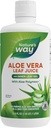 Nature's Way Aloe Vera Leaf Juice et Gel de feuille intérieure, avec Aloe Polymax+, certifié pour le contenu et la pureté de l'aloe, Saveur de baies sauvages, 33,8 Fl Oz (paquetage May Vary)