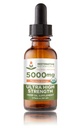 Huile de chanvre ultra-forte gouttes 5000mg Mandarine Orange Arôme (2 oz - 120 portions) USDA certifié bio, supplément calmant